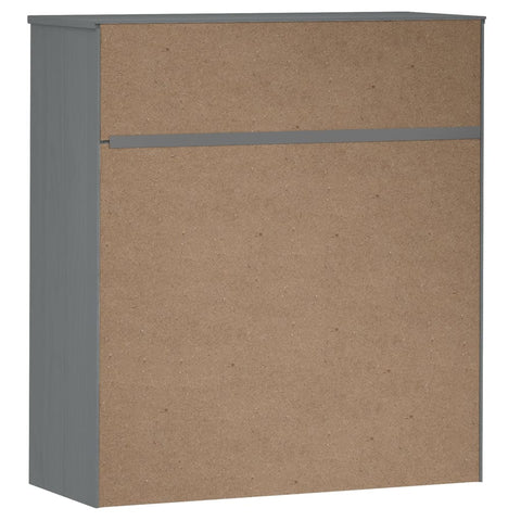vidaXL Top for Highboard MOLDE Grey 90x35x100 cm Solid Wood Pine