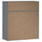 vidaXL Top for Highboard MOLDE Grey 90x35x100 cm Solid Wood Pine