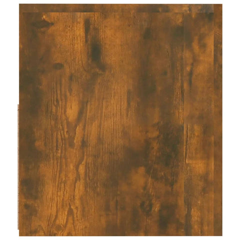 vidaXL Bedside Cabinets 2 pcs with LEDs Smoked Oak 60x35x40 cm