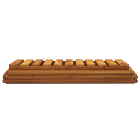 vidaXL 3-Tier Folding Shelf Brown 70x31x63 cm Solid Wood Acacia