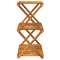 vidaXL 3-Tier Folding Shelf Brown 43x31x63 cm Solid Wood Acacia