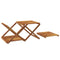 vidaXL 3-Tier Folding Shelf Brown 43x31x63 cm Solid Wood Acacia
