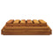 vidaXL 3-Tier Folding Shelf Brown 43x31x63 cm Solid Wood Acacia