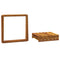 vidaXL 3-Tier Folding Shelf Brown 43x31x63 cm Solid Wood Acacia