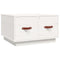 vidaXL Coffee Table White 60x53x35 cm Solid Wood Pine