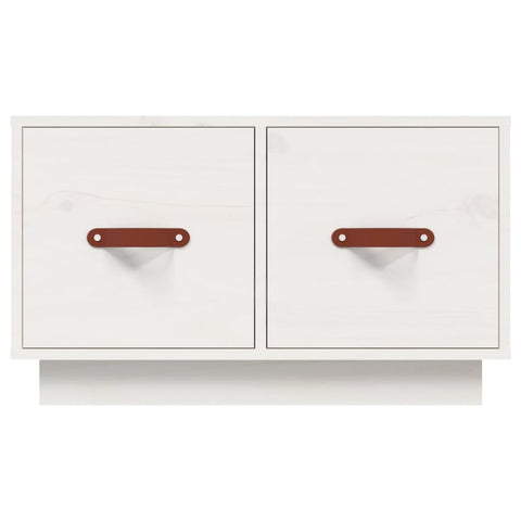 vidaXL Coffee Table White 60x53x35 cm Solid Wood Pine