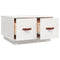 vidaXL Coffee Table White 60x53x35 cm Solid Wood Pine