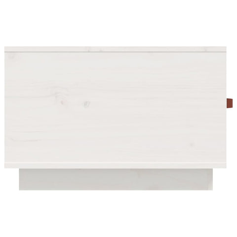 vidaXL Coffee Table White 60x53x35 cm Solid Wood Pine
