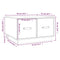 vidaXL Coffee Table White 60x53x35 cm Solid Wood Pine