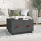 vidaXL Coffee Table Grey 60x53x35 cm Solid Wood Pine
