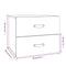 vidaXL Wall-mounted Bedside Cabinets 2 pcs Honey Brown 50x36x40 cm