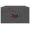 vidaXL Wall-mounted Bedside Cabinets 2 pcs Grey 40x29.5x22 cm