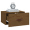 vidaXL Wall-mounted Bedside Cabinet Honey Brown 40x29.5x22 cm