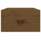 vidaXL Wall-mounted Bedside Cabinet Honey Brown 40x29.5x22 cm