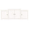 vidaXL Sideboard White 164x37x68 cm Solid Wood Pine