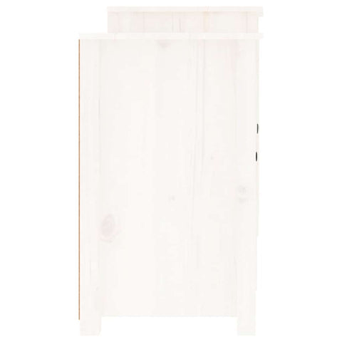 vidaXL Sideboard White 164x37x68 cm Solid Wood Pine