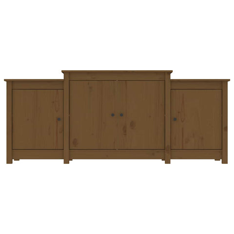 vidaXL Sideboard Honey Brown 164x37x68 cm Solid Wood Pine