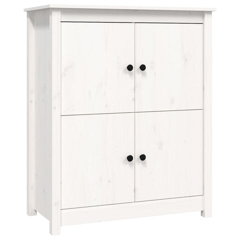vidaXL Sideboard White 83x41.5x100 cm Solid Wood Pine