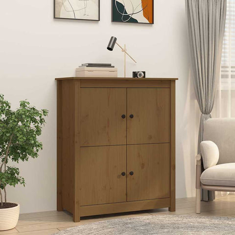 vidaXL Sideboard Honey Brown 83x41.5x100 cm Solid Wood Pine