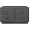 vidaXL Coffee Table Grey 80x80x45 cm Solid Wood Pine