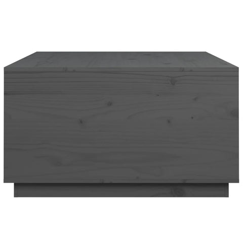 vidaXL Coffee Table Grey 80x80x45 cm Solid Wood Pine