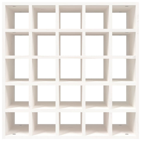 vidaXL Wine Cabinet White 56x25x56 cm Solid Wood Pine