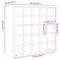 vidaXL Wine Cabinet White 56x25x56 cm Solid Wood Pine