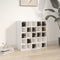 vidaXL Wine Cabinet White 56x25x56 cm Solid Wood Pine