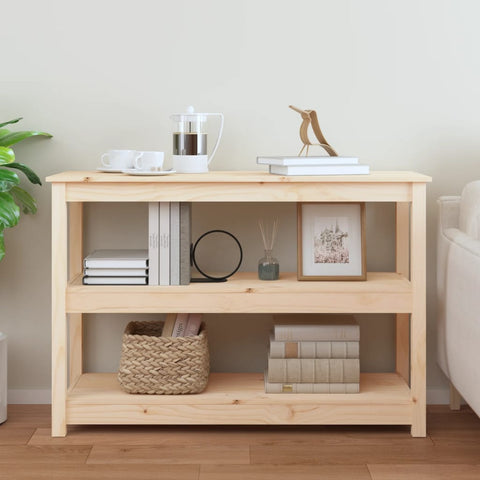 vidaXL Console Table 110x40x74 cm Solid Wood Pine