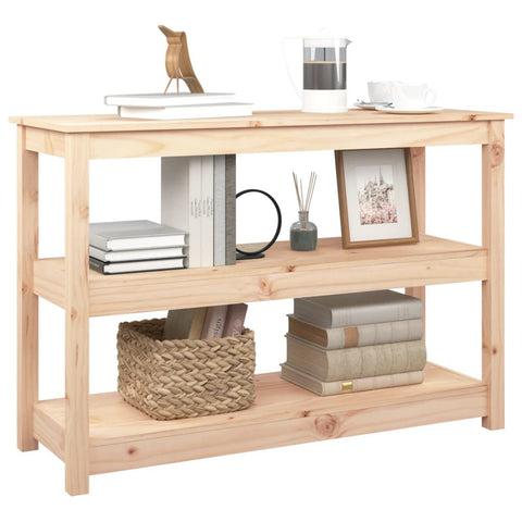 vidaXL Console Table 110x40x74 cm Solid Wood Pine