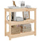 vidaXL Console Table 80x40x74 cm Solid Wood Pine