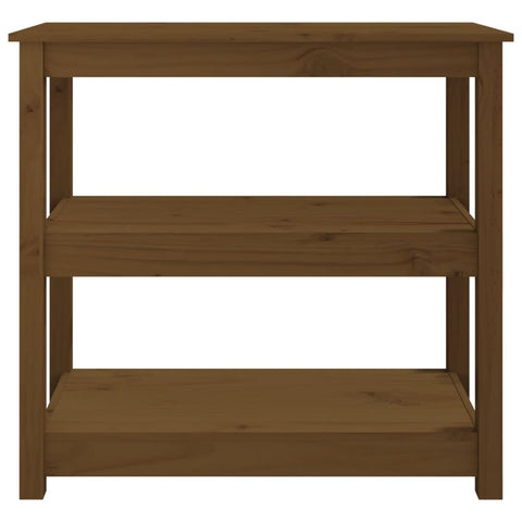 vidaXL Console Table Honey Brown 80x40x74 cm Solid Wood Pine