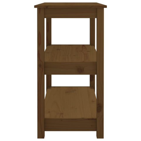 vidaXL Console Table Honey Brown 80x40x74 cm Solid Wood Pine