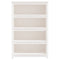 vidaXL Book Cabinet White 80x35x126 cm Solid Wood Pine
