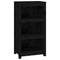 vidaXL Book Cabinet Black 50x35x97 cm Solid Wood Pine