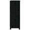 vidaXL Book Cabinet Black 50x35x97 cm Solid Wood Pine