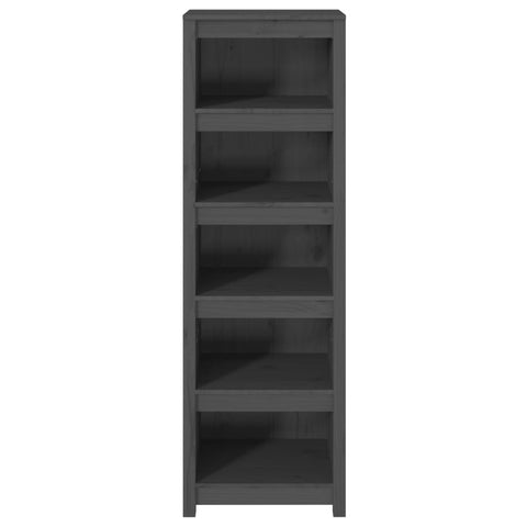 vidaXL Book Cabinet Grey 50x35x154 cm Solid Wood Pine