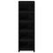 vidaXL Book Cabinet Black 50x35x154 cm Solid Wood Pine