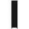 vidaXL Book Cabinet Black 50x35x154 cm Solid Wood Pine