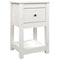 vidaXL Bedside Cabinet White 40x35x61.5 cm Solid Wood Pine
