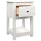 vidaXL Bedside Cabinet White 40x35x61.5 cm Solid Wood Pine