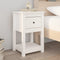 vidaXL Bedside Cabinet White 40x35x61.5 cm Solid Wood Pine