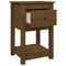 vidaXL Bedside Cabinet Honey Brown 40x35x61.5 cm Solid Wood Pine