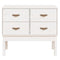 vidaXL Console Cabinet White 90x40x78 cm Solid Wood Pine