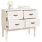 vidaXL Console Cabinet White 90x40x78 cm Solid Wood Pine