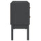 vidaXL Console Cabinet Grey 90x40x78 cm Solid Wood Pine