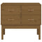 vidaXL Console Cabinet Honey Brown 90x40x78 cm Solid Wood Pine