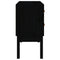 vidaXL Console Cabinet Black 90x40x78 cm Solid Wood Pine