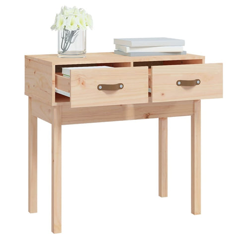 vidaXL Console Table 76.5x40x75 cm Solid Wood Pine