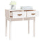 vidaXL Console Table White 76.5x40x75 cm Solid Wood Pine
